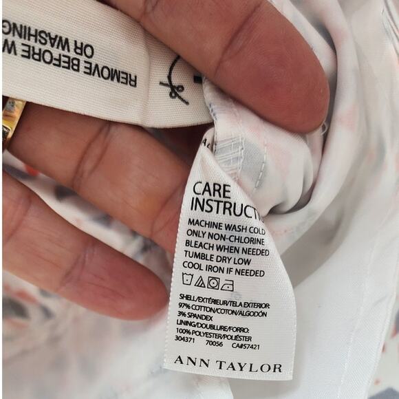 New NWT Ann Taylor Geometric‎ Shaped The Maddison Skirt 4 - Picture 8 of 8